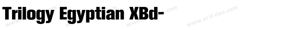 Trilogy Egyptian XBd字体转换